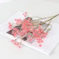 Kunstmatige roze gipskruid bloemen boeket voor thuis bruiloft feestelijke decoratie - Roze