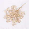 Ramo artificiale dorato con foglie a cuore per decorazione floreale festiva in casa - Foglia a Forma di Cuore