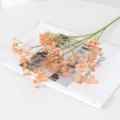 Kunstmatige gipskruid bloemen 108 koppen zachte nepebloemen voor bruiloft huisdecoratie - Champagne