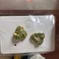 Elegant vintage style gold-toned triangle stud earrings featuring green rhinestones - Green Rhinestone Knot Style (E3174 Green) / Green