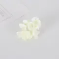Mini artificial hydrangea flower head for DIY hair accessories and floral crafts decoration. - White