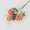 Ramo di fiori di peonia marocchina artificiale a 3 teste per decorazioni nuziali e casa - Caffè