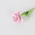 Single purple PU artificial brownie tulip flower for minimalist Nordic style home decoration. - Light Purple