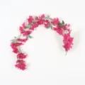 Artificial bougainvillea hanging vine fake flower for balcony garden room home decor variant - 165-Flower High Density Soft Vine in Fuchsia