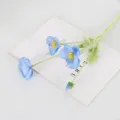 Blue artificial poppy flower simulation floral bouquet home decor wedding party arrangement - Dark Blue