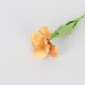 Single brownie-colored PU artificial tulip for minimalist home or hotel decoration - Coffee