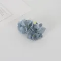 Testa di ortensia artificiale mini grigia per accessori per capelli fai da te e hobby. - Blu nebbia