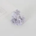 Mini testa di fiore di ortensia artificiale per accessori capelli e decorazione artigianale. - Grigio