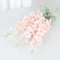 Pink artificial delphinium flowers for home decor, wedding floral arrangements and photography props. - Pink