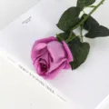 Rosa artificiale viola idratante variante SKU per la decorazione della casa e nozze - Viola