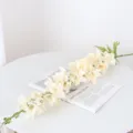 Belle branche de fleur artificielle de delphinium jacinthe pour déco de mariage. - Champagne