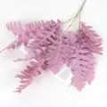 Artificial fern branch pink leaf wedding stage party decoration floral arrangement props - Purple