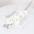 Elegante künstliche Phalaenopsis-Orchidee aus weißer Seide für Heim- und Hochzeitsdeko - Weiß