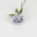 Elegant lavender silk artificial rose single stem for home and wedding flower decorations - Gray