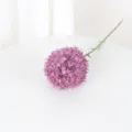 Enkele paarse kunstmatige allium bloemsteel voor mooie huwelijksfeest huisdecoratie - Paars