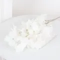 White artificial flower branch for wedding decor, home staging, and floral arrangements. - White