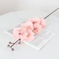 Elegante einzelne künstliche rosa Schmetterlingsorchidee aus Seide für Deko - Rosa