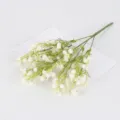 Artificial white baby breath flower bouquet simulation plant for home wedding decor - White