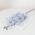 Realistische hellblaue Seiden-Orchidee Phalaenopsis für Heim- und Hochzeitsdeko - Blau