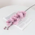 Elegante einzelne Seiden-Schmetterlingsorchidee Kunstblume in sanftem Rosa dekor - Lila