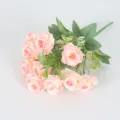 Mazzo di rose artificiali rosa a 10 teste fiori finti per la decorazione della casa SKU - rosa champagne