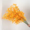 Artificial yellow oncidium silk flower bouquet, perfect for wedding arch and home decoration. - Orange