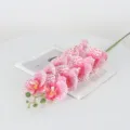 9-Head Artificial Phalaenopsis Orchid Fake Flower Pink Spotted Home Wedding Decor - Rose Spots