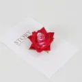 Künstlicher roter Samt Rosenblütenkopf für Hochzeitsdekoration, DIY Handwerk und Partydekor. - Dunkelrosa