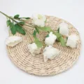Pivoines artificielles blanches à 6 têtes réalistes pour mariage et décoration florale - Blanc Printanier
