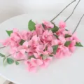 Fiori di seta di bougainvillea rosa artificiali a stelo lungo per decorazioni - Stile a 24 Fiori / Rosa