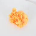 Vibrant orange artificial hydrangea flower heads for wedding and party decor - Orange