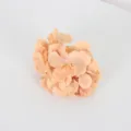 Artificial peach hydrangea flower head for wedding decoration and floral arrangements - Brown
