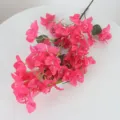 Ramo di bouganville artificiale rosa acceso per decorazioni domestiche e nuziali - Stile a 87 Fiori / Rosso rosa
