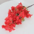 Ramo di bougainvillea artificiale rosso vibrante per decorazioni nuziali e casa. - Stile a 87 Fiori / Rosso