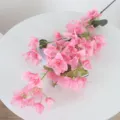 Ramo di bougainvillea artificiale rosa vibrante per la decorazione della casa e dei matrimoni - Stile a 96 Fiori / Rosa