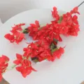 Fiori di bouganville artificiali rossi realistici per la decorazione di casa e matrimoni - Stile a 96 Fiori / Rosso