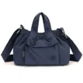 Sac à main bleu marine plissé élégant style dumpling avec bandoulière réglable pratique - Taille unique / Bleu marine