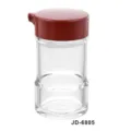 Clear acrylic oil and vinegar seasoning bottle with red lid, model JD-6805 for kitchen. - Vinegar Bottle (JD-6805)