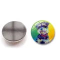 Colorful puppy oil painting crystal glass fridge magnet with 25mm magnetic base decoration - Beagle Style ((25MM)XSWX6053-1)