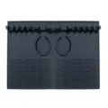 Hitzebeständige schwarze Silikonmatte für Grill-Seitenablagen und Grillzubehör - Ganzes Set / Schwarz