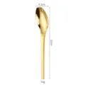 Cuillère à dîner en acier inoxydable 304 doré de qualité avec longueur de 21 cm - Grande Cuillère Diamant / 21cm / Or