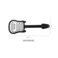 Gitarrenförmige Gemüsereibe und Sparschäler aus Edelstahl, 25,8 cm Länge - 25.8x9cm / Guitar Shape (Black/Silver)