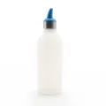 Japanese style squeeze condiment bottle with blue nozzle for kitchen sauce and ketchup. - Blue (Narrow Spout)
