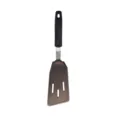 Silicone kitchen spatula with ergonomic handle for cooking and frying fish nicely. - Long Slotted Spatula