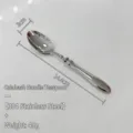 High-end 304 stainless steel gourd handle tea spoon, 14.4cm length with mirror finish - Tea Spoon / Single Pack (14.4cm) / Silver