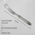 High-quality 304 stainless steel tea fork with gourd handle, 14.4cm length and 38g weight - Tea Fork