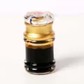 Klare Acryl Sojasaucenflasche Spender für Restaurant Küche und Esstisch Nutzung. - Goldrand 2802A (4,8 * 9 cm)
