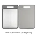Double-sided multifunctional thawing cutting board with grinder and aluminum surface - 1 Piece Small Gray Style Color Box