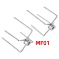 Pair of heavy duty stainless steel rotisserie meat forks MF01 for BBQ spit rod - MF01 / Stainless Steel MF01