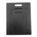 3-teiliges Set schwarze Kunststoff-Schneidebretter in Marmoroptik mit Grifflöchern - Schwarzes 3-teiliges Set